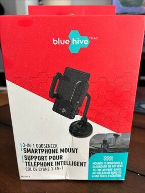 Blue Hive 3-in-1 Gooseneck Smartphone Mount - Black